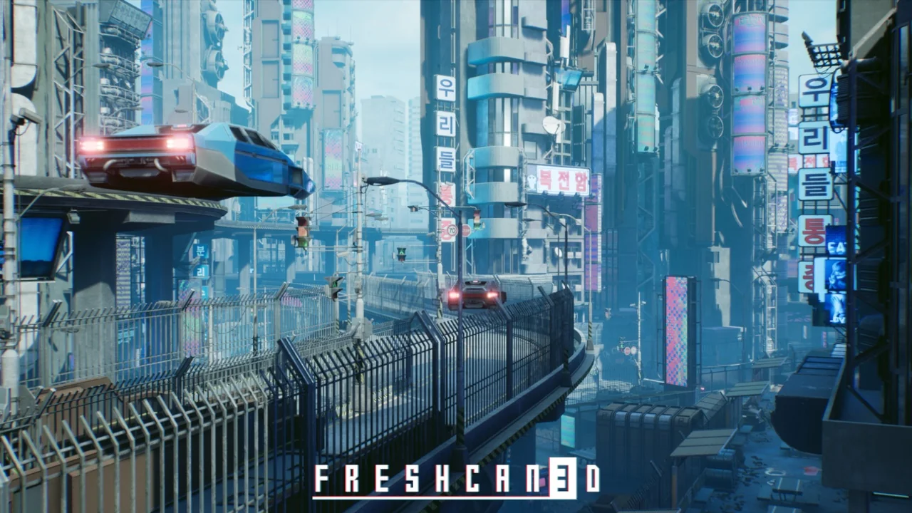 Dystopian City Environment (Cyberpunk, Cyberpunk City, Cyberpunk Buildings)
