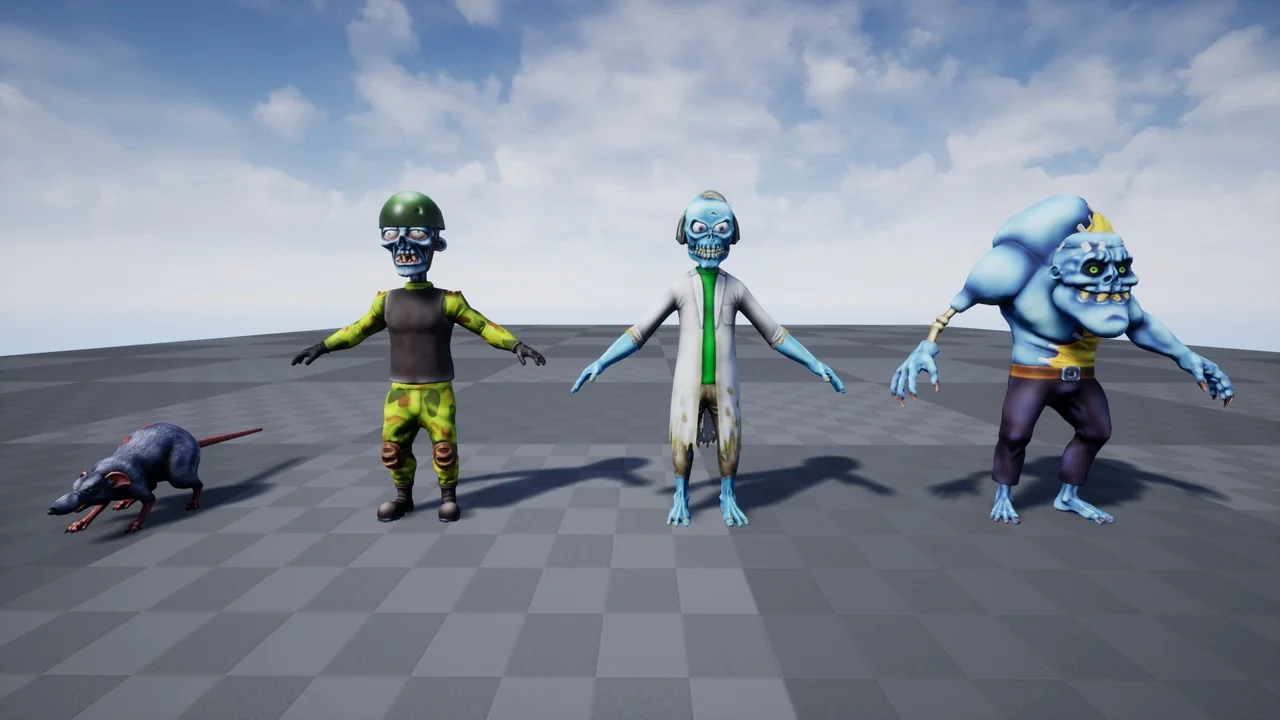 Cartoon Zombies (Pack)
