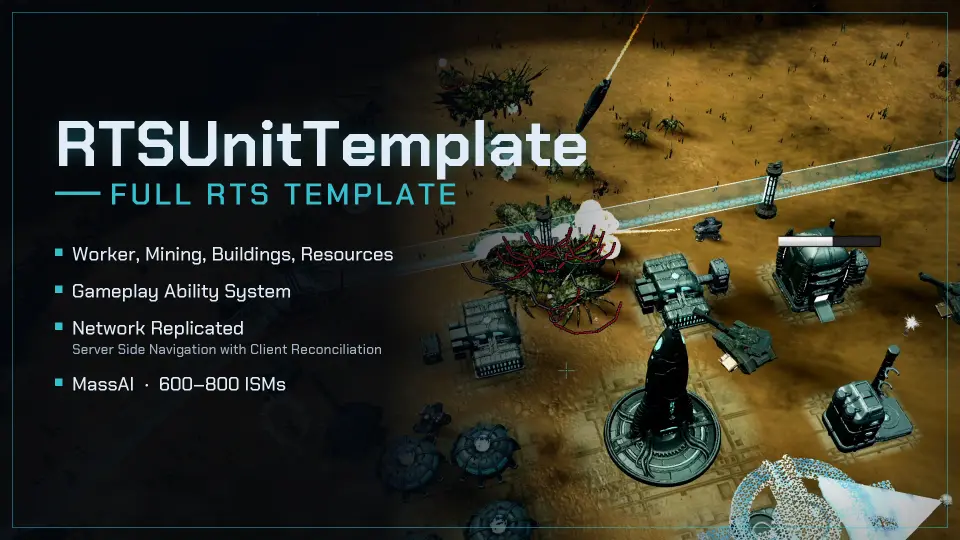 RTS/RPG Unit Template - MassAI - Multiplayer - Gameplay Ability System