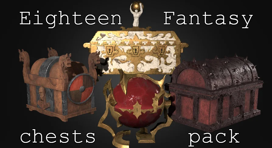 Eighteen Fantasy Chests Pack