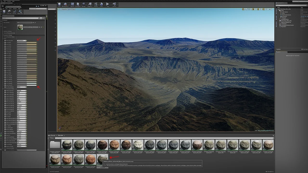 Automatic Landscape Deserts