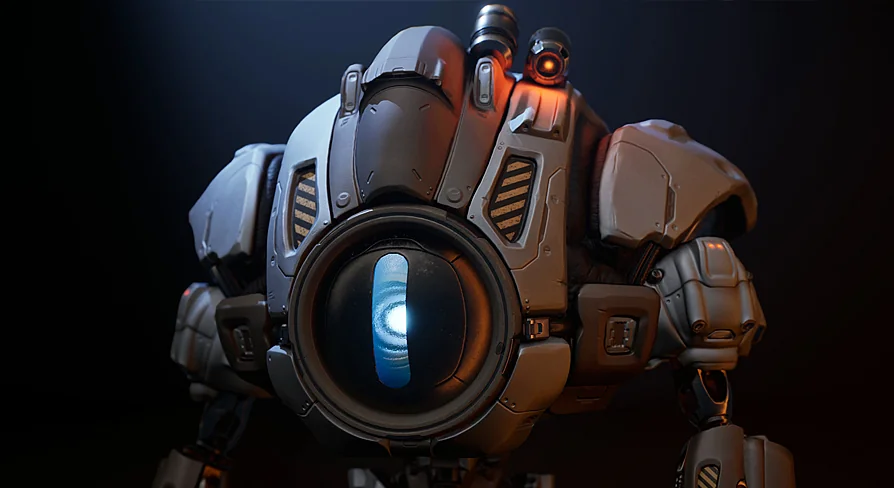 Sci Fi Heavy Bot
