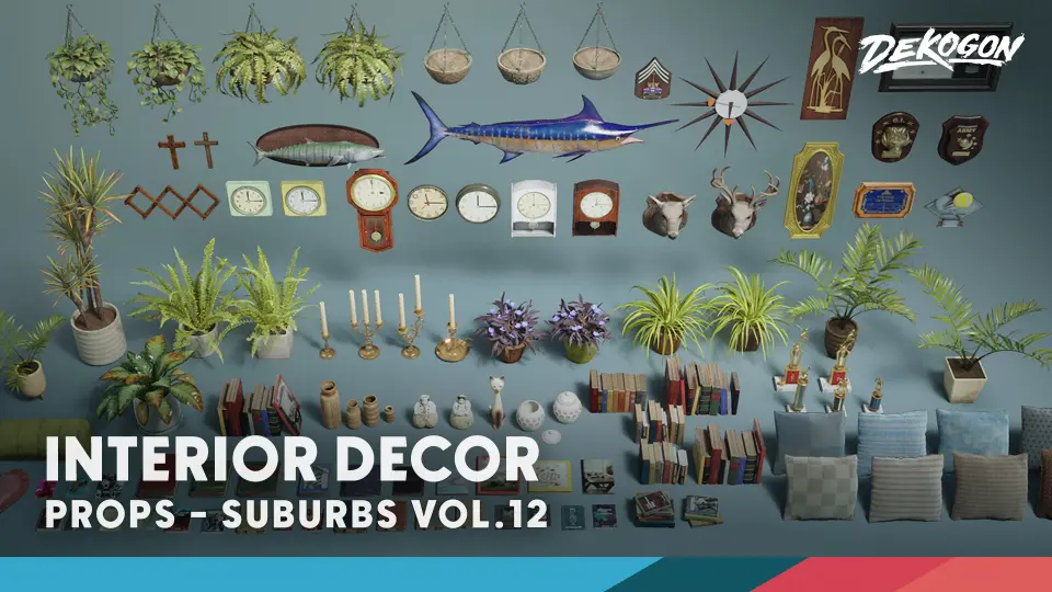 Suburbs VOL.12 - Interior Decor (Nanite and Low Poly)