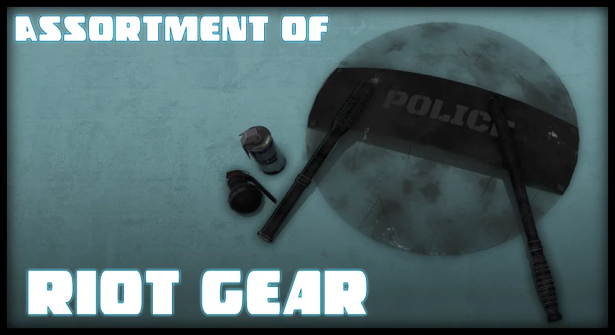 Assortment of Riot Gear