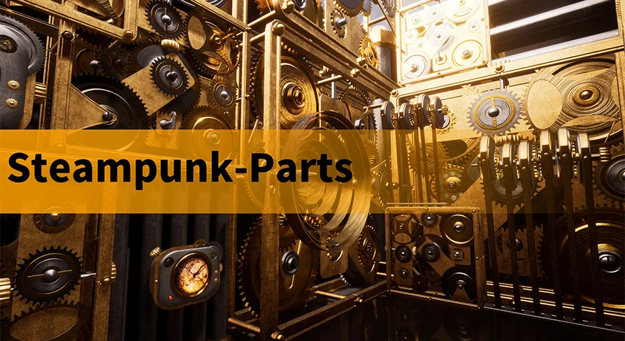 STEAMPUNK-PARTS-MACHINES-GEAR-INDUSTRY