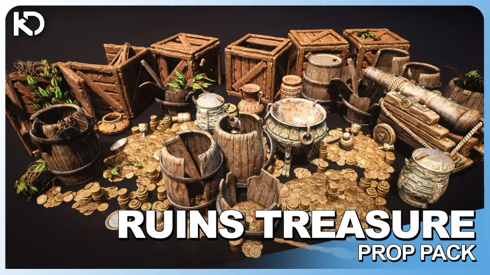 Ruins Treasure Prop Pack