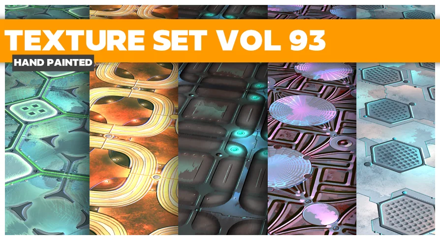 Sci-fi Vol.93 - Stylized Game Textures
