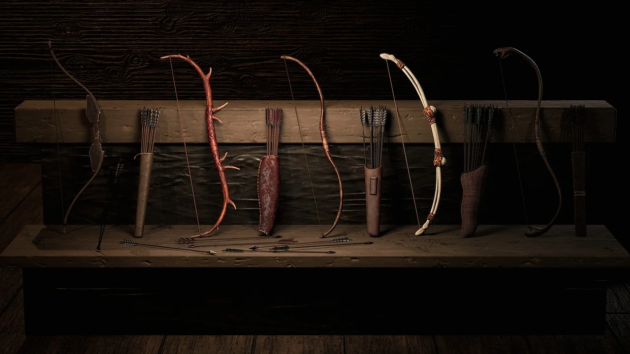 Modular Longbow Pack - Game-Ready