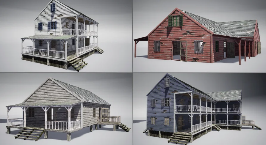Wooden houses