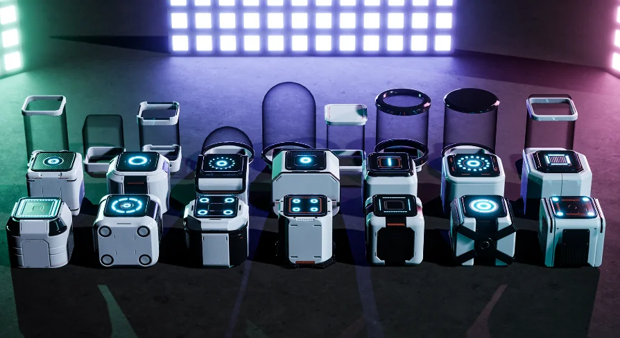 SciFi Capsules Props 3
