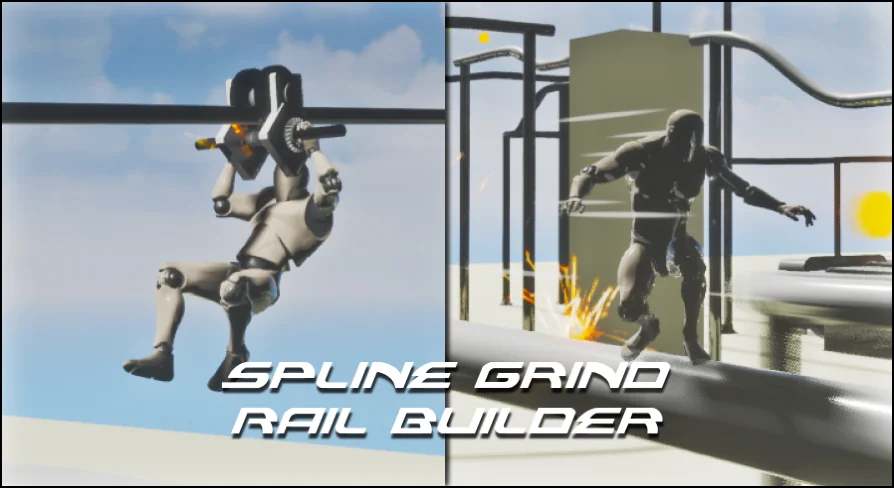 Spline Grind Rail Builder v2 - Grinding & Zipline Movement System