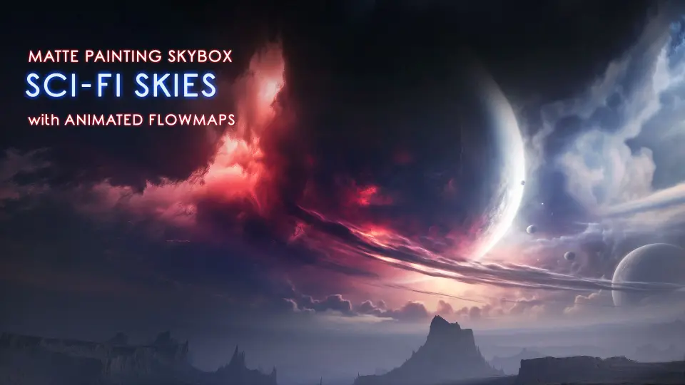 Matte Painting Skybox Pack: Sci Fi Skies