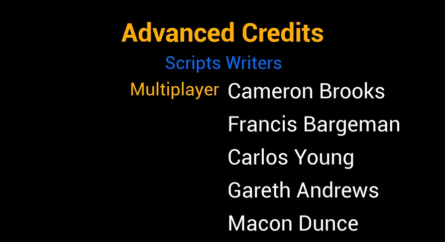 Advanced Credits