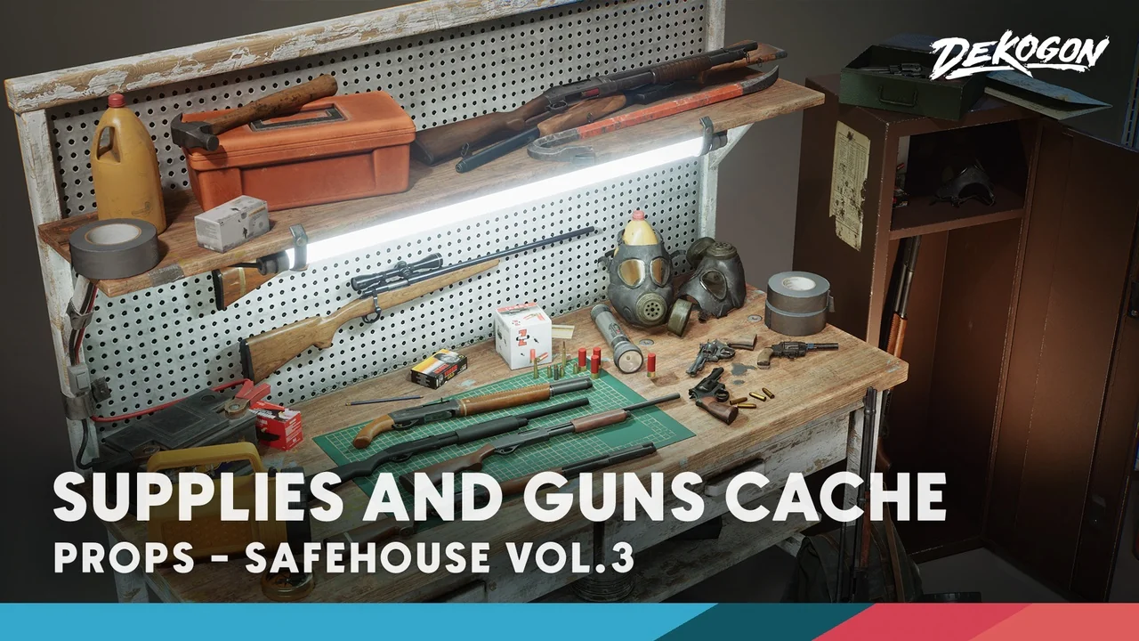 Safe House VOL.1 - Supplies and Guns (Nanite and Low Poly)