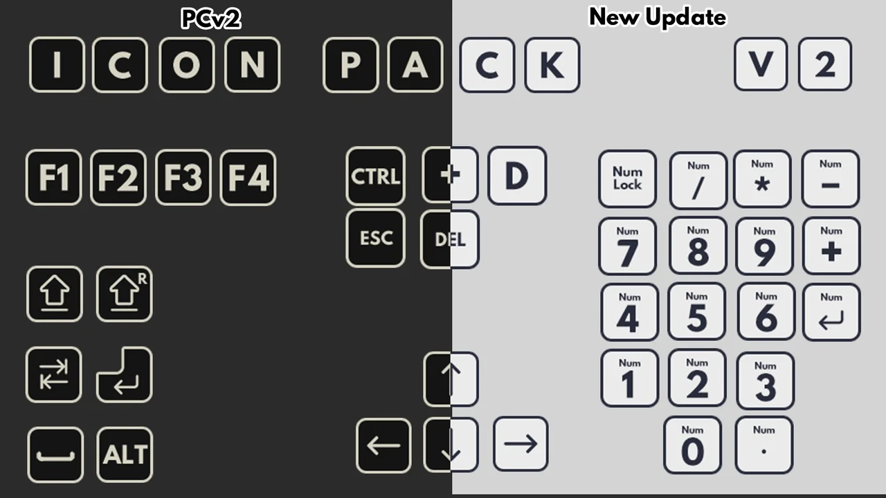 Input Keys Icon Pack V2