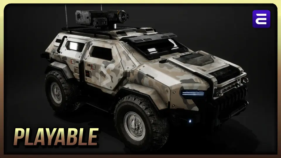 SciFi Military Car