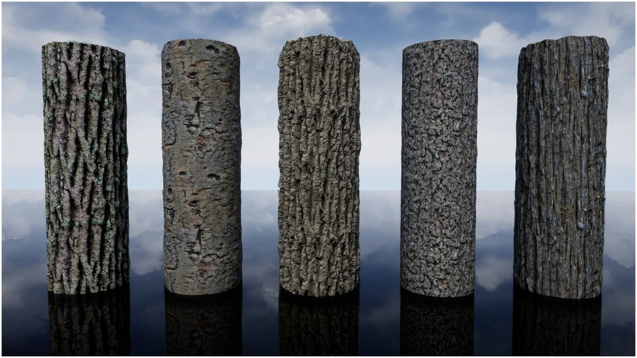 Gaia's 21 Nature Materials / Photorealistic