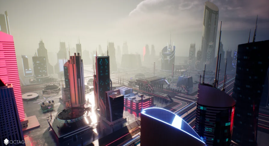 Retro Sci-Fi Futuristic City Pack