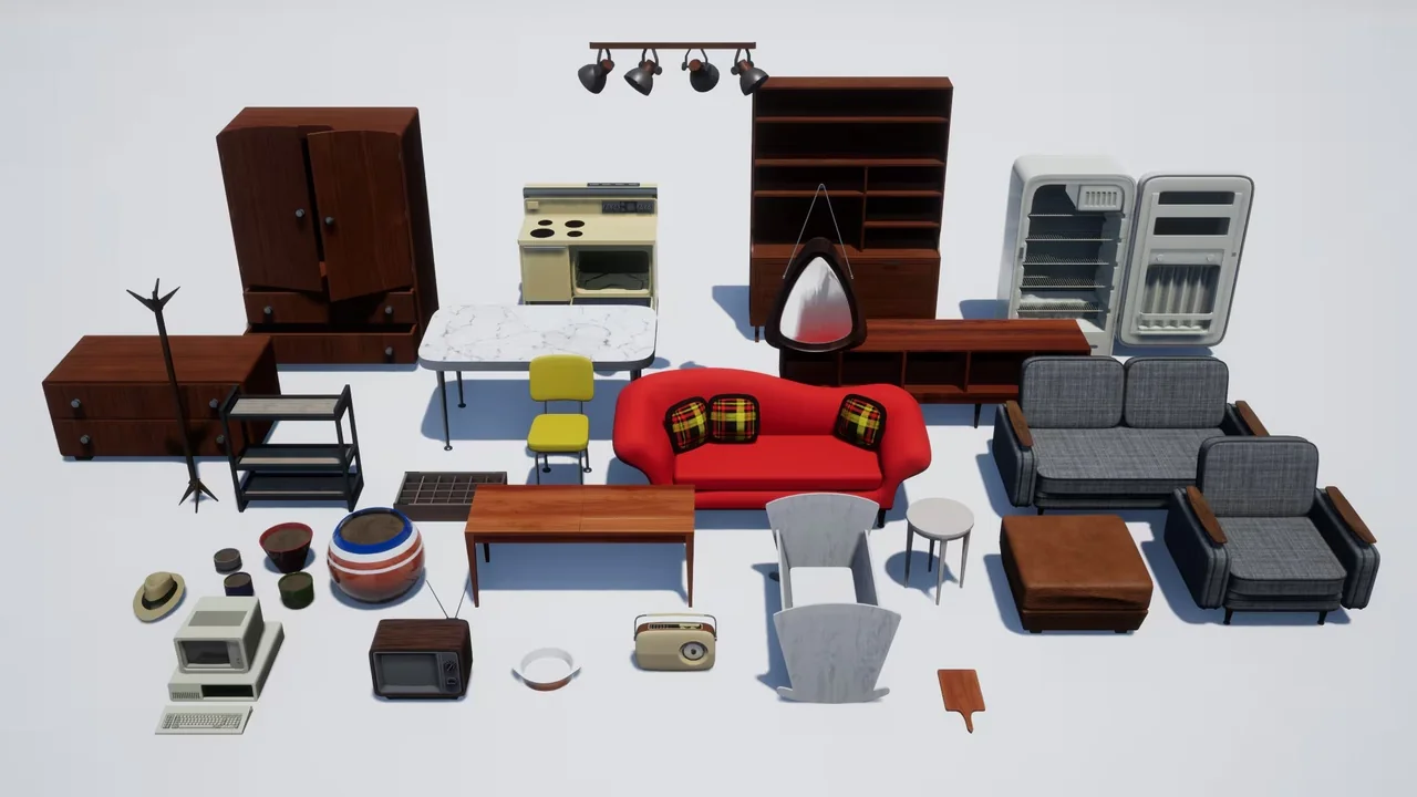 Mid-century House Props