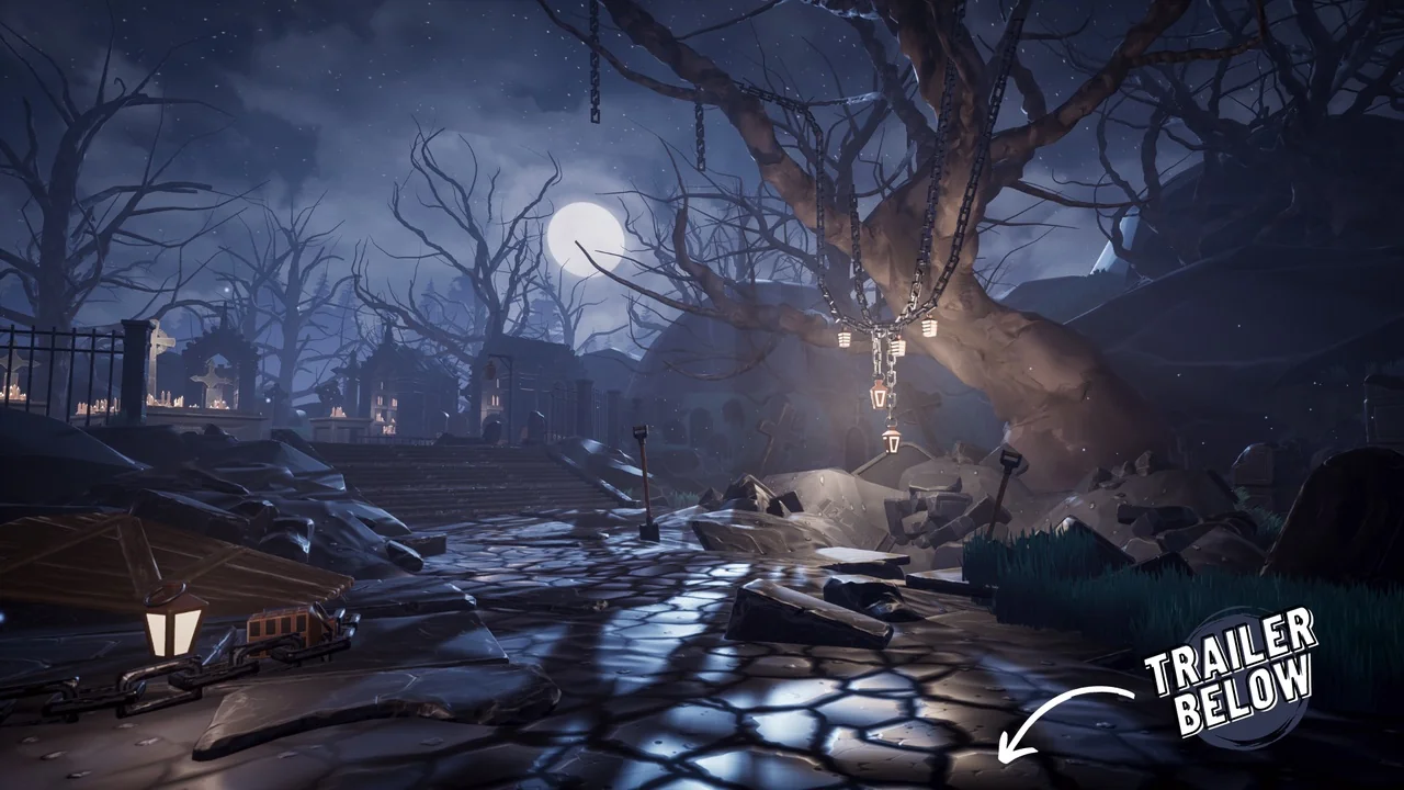 Graveyard (Cemetery, Stylized Graveyard, Stylized Cemetery, Modular Graveyard)