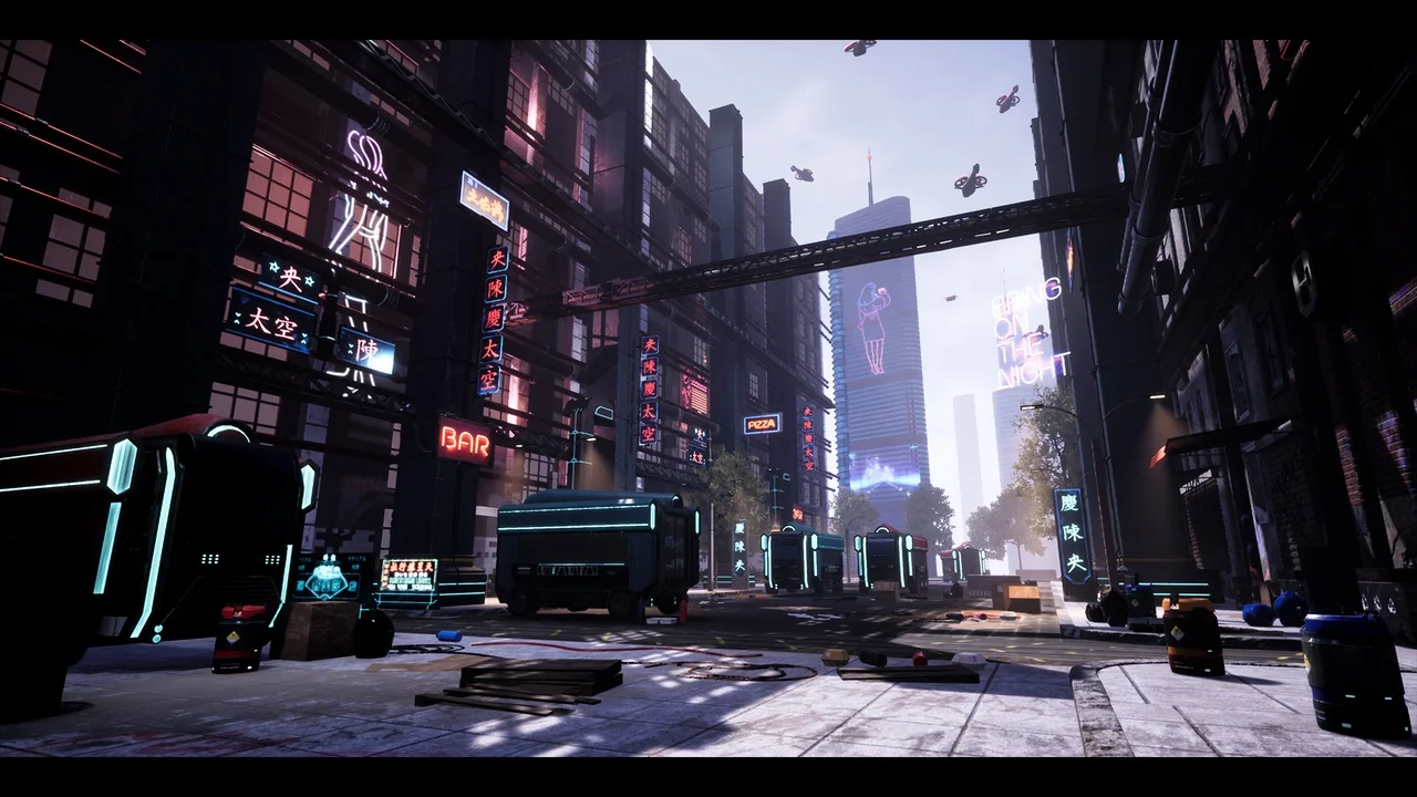 CyberPunk / Sci-Fi Environment Cyberpunk Asset Set ( CyberPunk Sci-Fi Cyber )