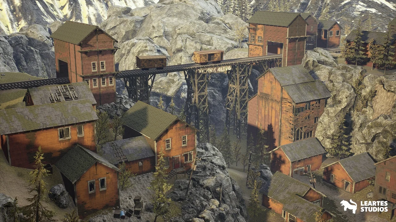 Old Workers Village ( Old Workers Village House House Building Industrial 3D )