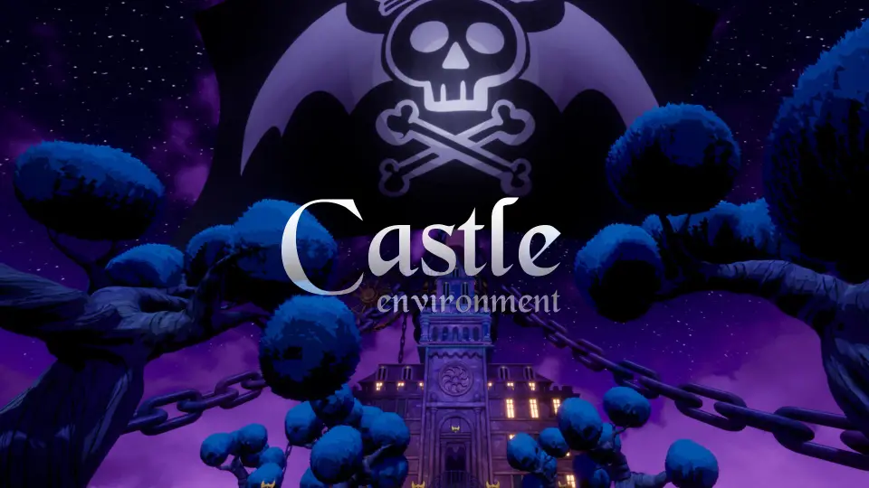 Stylized Castle Environment ( Stylized Stronghold Castle Land Fort Castle 3D )