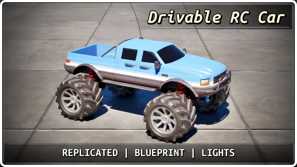 Replicated Drivable RC Car (Blueprint)