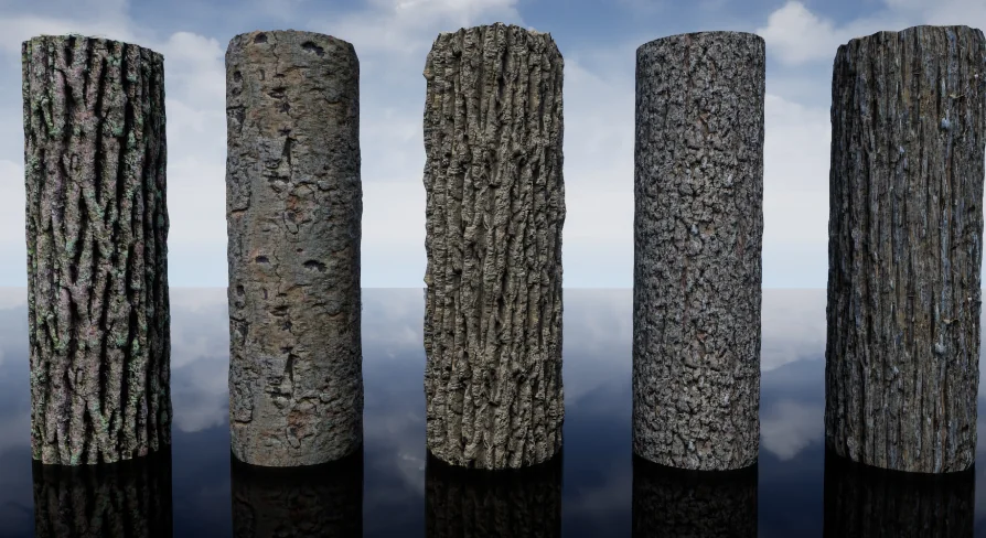 Gaia's 21 Nature Materials / Photorealistic