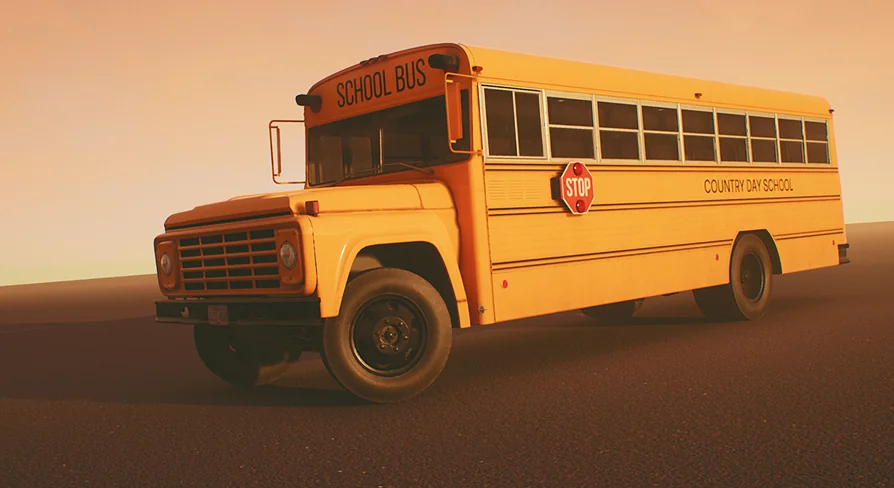 HQ Retro School Bus