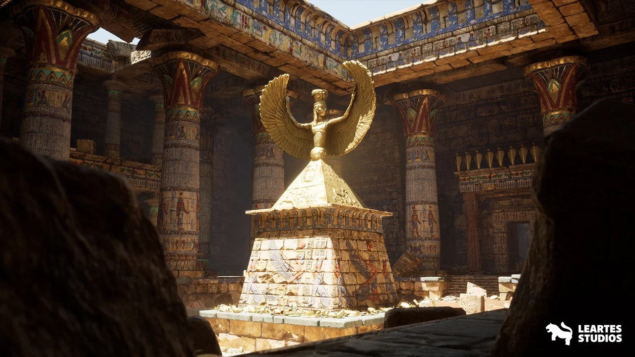 The Grand Egyptian Temple ( Egyptian Temple Ancient Exterior Interior Temple )