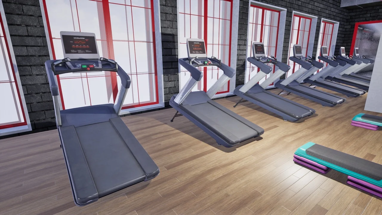 Fitness hall - sports equipment