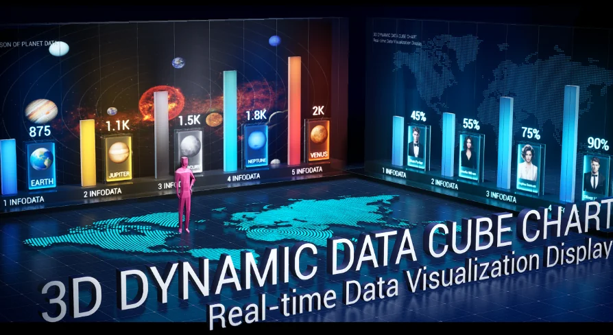 3D DynamicDataCubeChart 01