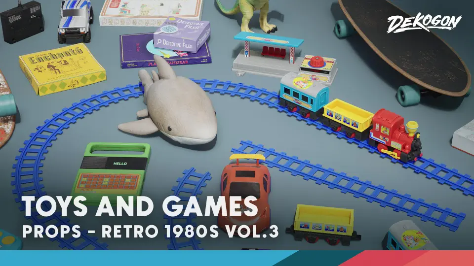 Retro 80's VOL.3 - Toys (Nanite and Low Poly)