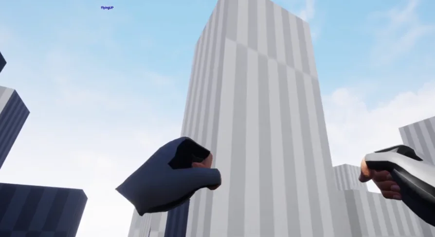 Virtual Reality Character Flying