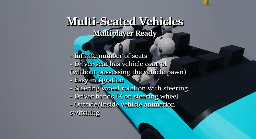 Multi-Seated Vehicles (Multiplayer Ready)