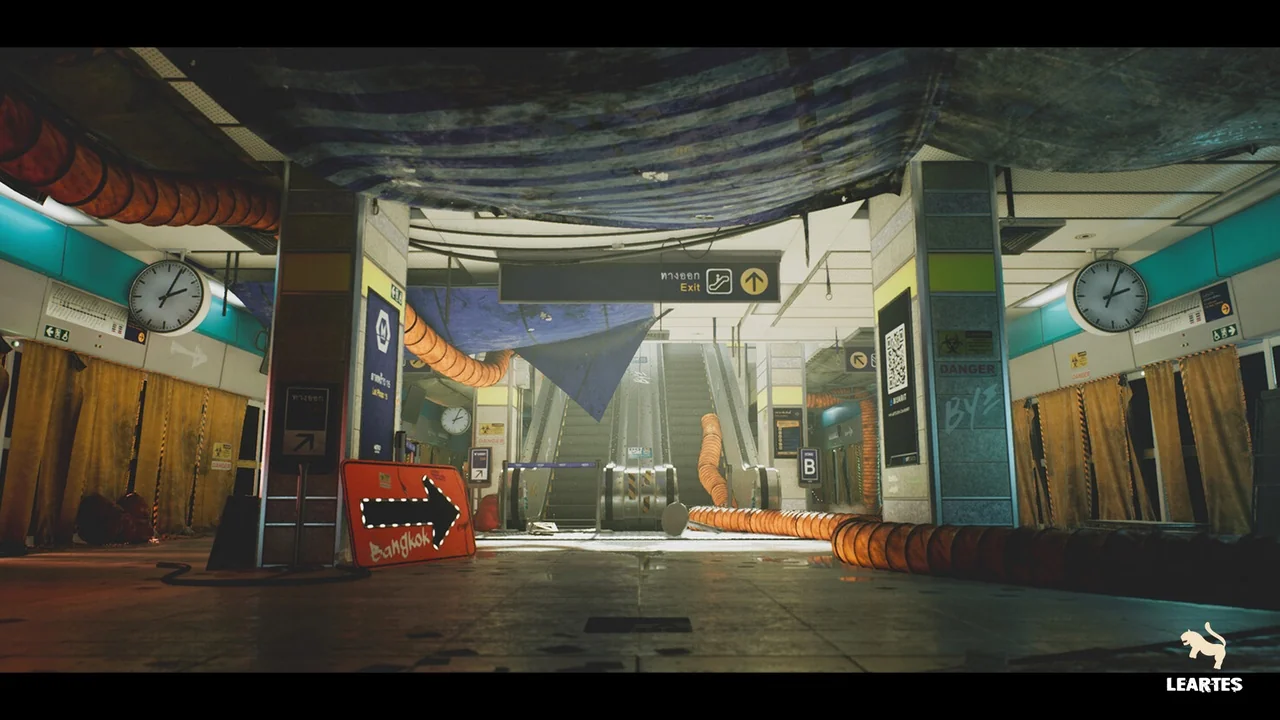 The Blue Metro 2029 ( Post Apocalyptic Metros Subway Subways Environment )