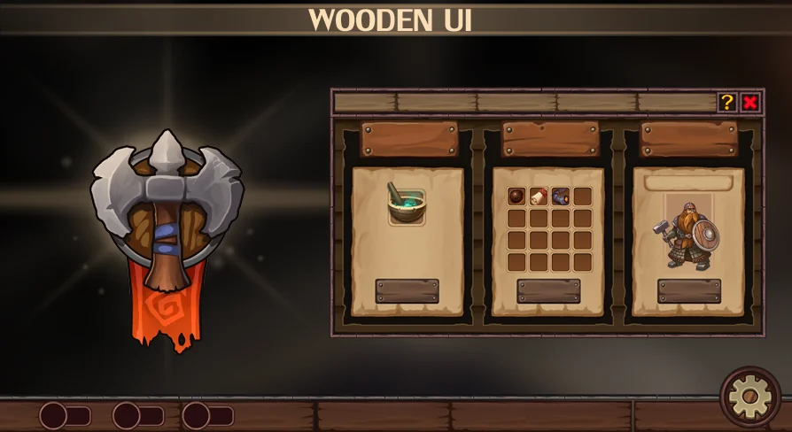 Wooden UI