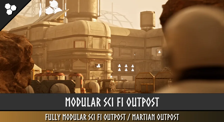 Modular Sci Fi Outpost (Sci Fi Outpost, Sci Fi Base, Sci Fi , Outpost, Base)