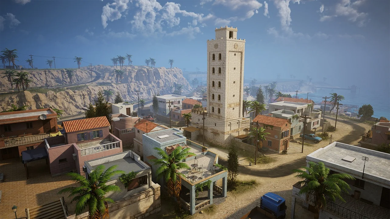 Mediterranean Island Town and Army base
