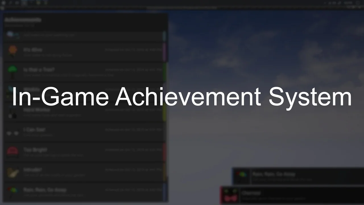 In-Game Achievement System