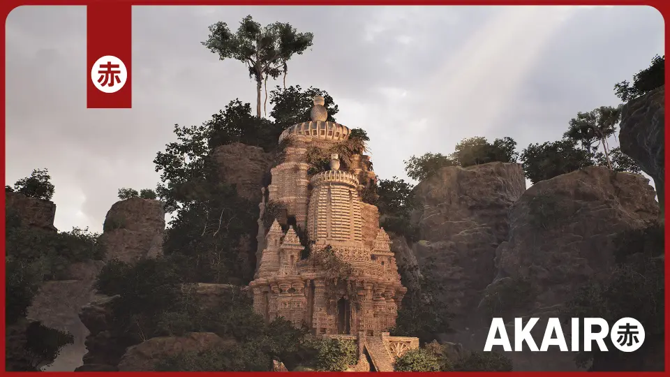 Asian Abandoned Temple