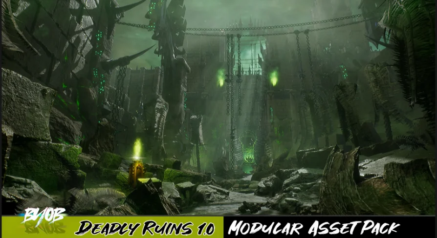 Deadly Ruins - Modular asset pack