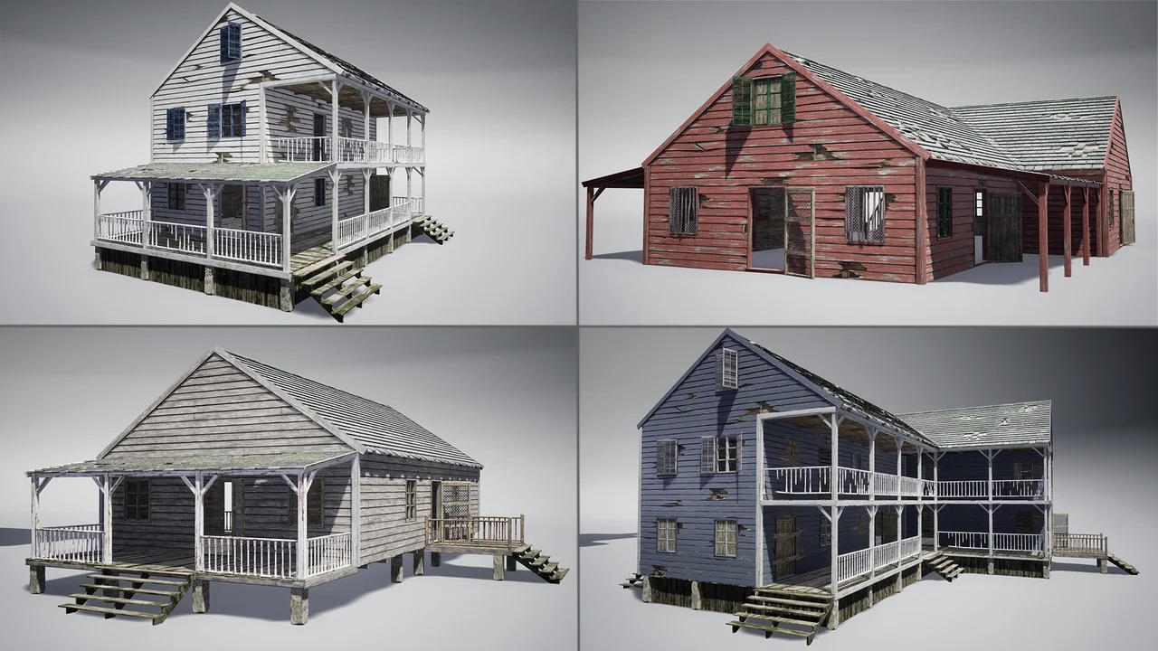 Wooden houses