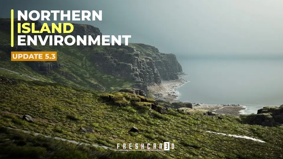Northern Island Landscape Pack 4x4 km ( Landscape ,Scottish , Island Landscape )