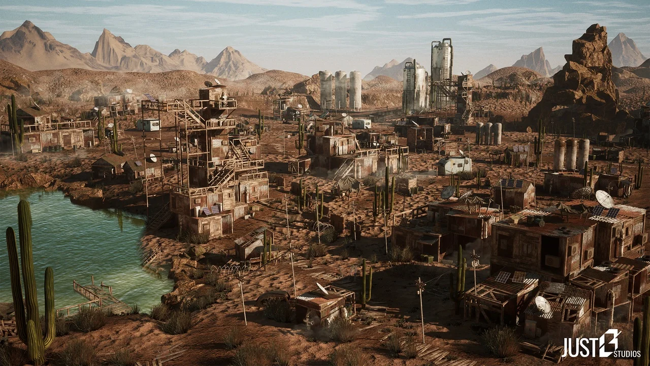Modular Post Apocalyptic Desert Environment (Desert City,Desert Village)