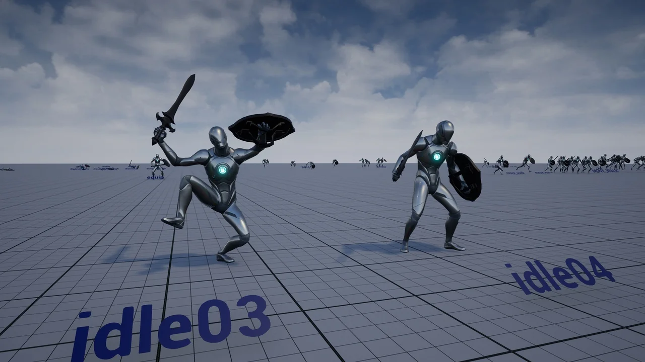 Goblin Sword Shield AnimSet