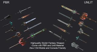 10 Fantasy Stylish Weapon