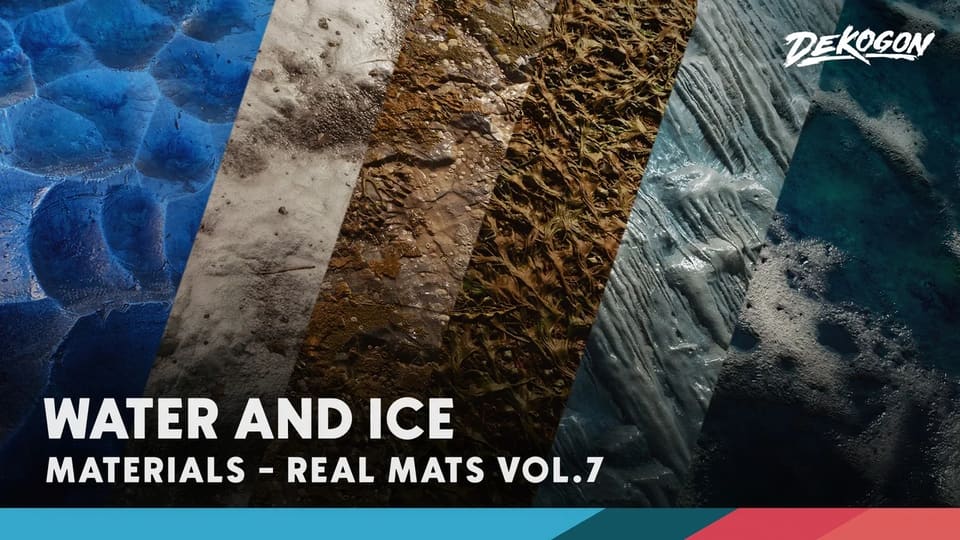 Realistic Materials Vol. 7 - Water & Ice (25+ Materials)