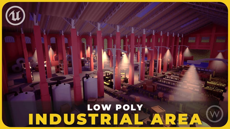 Low Poly: Industrial Area
